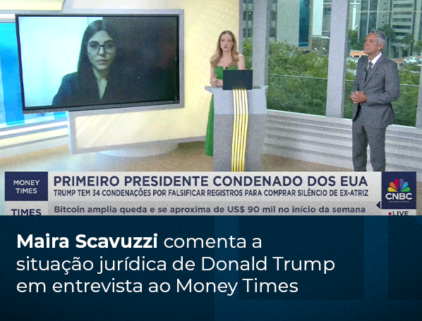 Maira Scavuzzi comenta a situação jurídica de Donald Trump em entrevista ao Money Times